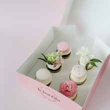  Assorted Flower Cupcake Box